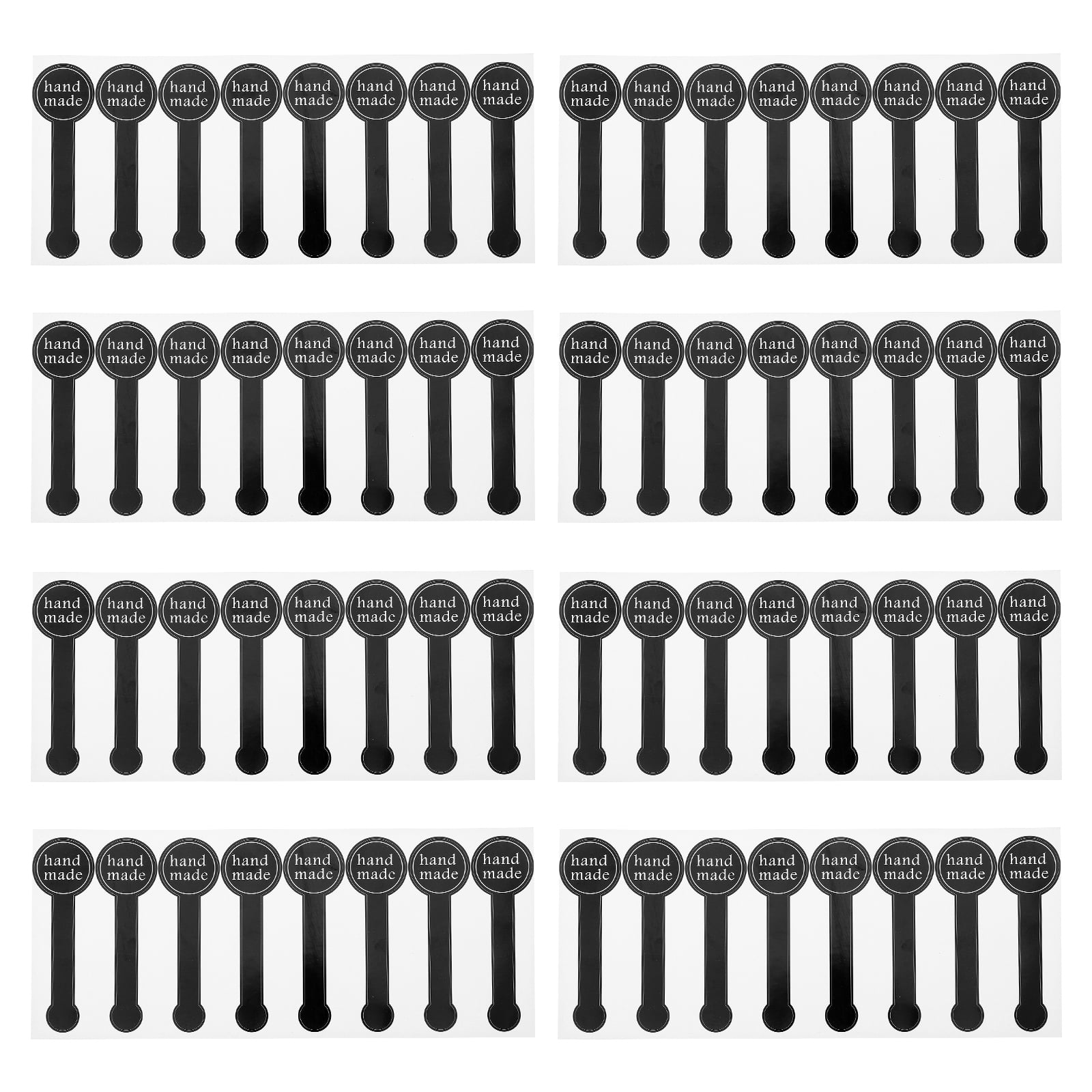 OUNONA Stickers Label Labels Sticker Seal Gift Diy Sealing Black Long