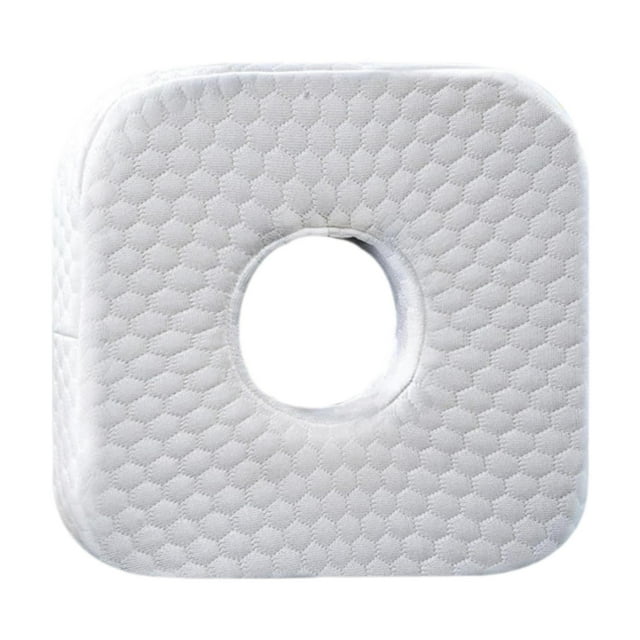 Almohada para perforar las orejas para quienes duermen de lado. y relajante. Funda extraíble. Auriculares. Pendientes con agujero. Almohada para