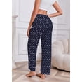 thumbnail image 3 of PinkBeautiM Pajama Pnats for Women Comfy Soft Sleep Pants Printed Lounge Pants with Side Pockets, 3 of 6