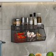 thumbnail image 1 of TIMIFIS Draining Pad Kitchen Shelf Ginger and Garlic Spice Rack Without Punching Shelf Wall Spices Multifunctional Household Storage Gods Kitchen Gadgets, 1 of 6