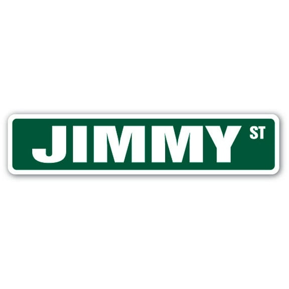 JIMMY Street Sign Childrens Name Room Sign | Indoor/Outdoor |  24" Wide