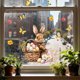 thumbnail image 4 of Decoraciones de Pascua, pegatinas para ventanas con diseño de conejito, huevo y mariposa, imanes para refrigerador, adhesivos estáticos para decorar salas de estar y dormitorios., 4 of 6