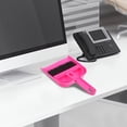thumbnail image 4 of Mini Hand Broom And Dustpan Set Cute Little Hand Mini Broom And Dustpan Set,Small Dust Pan Mini For Tabletop Keyboards Pet Cages Rosy, 4 of 8
