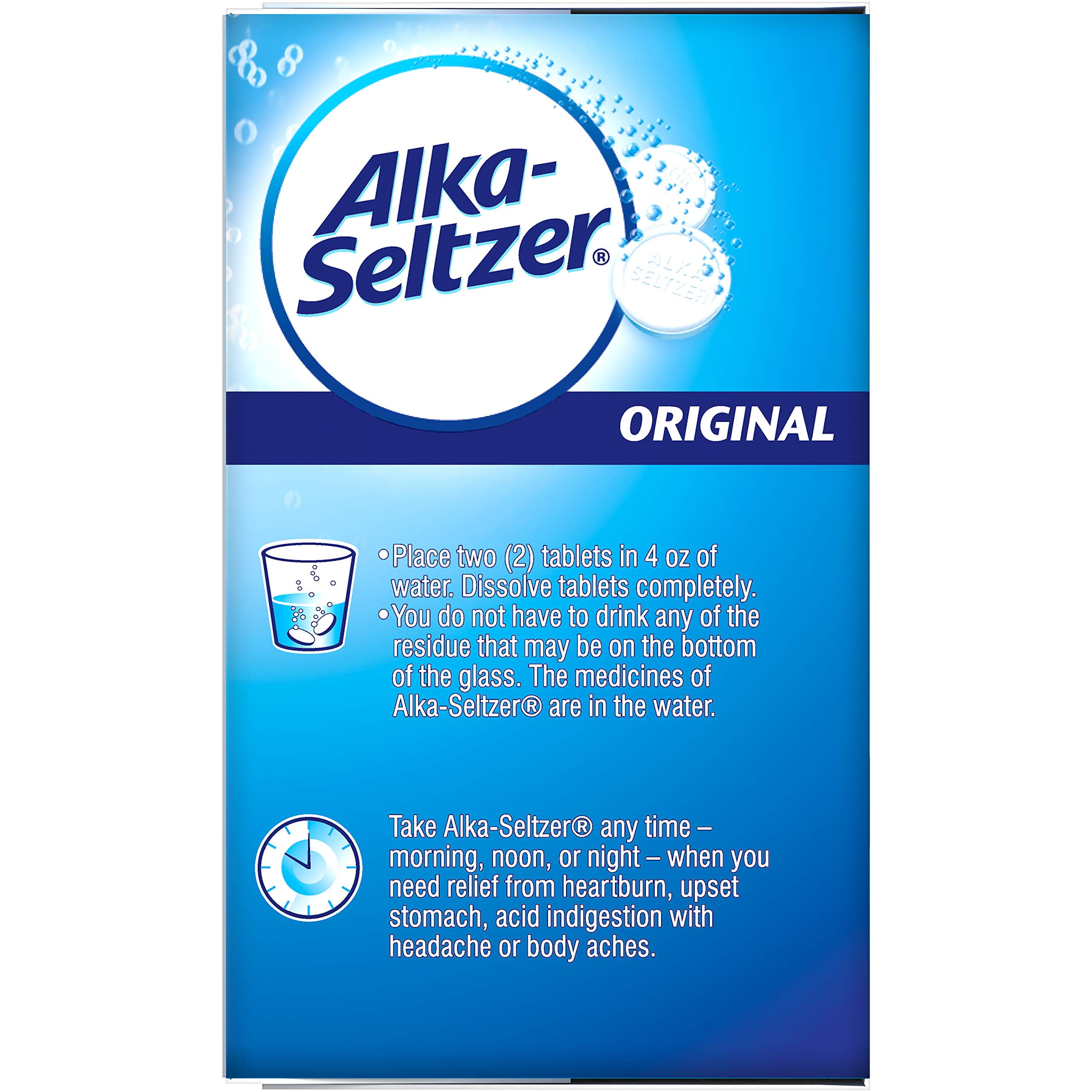 Alka-Seltzer Effervescent Original Tablets - Walmart.com