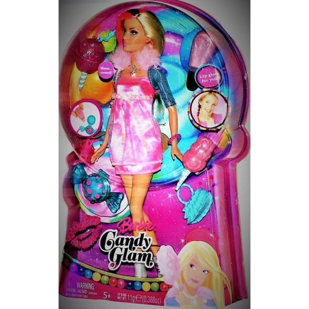 Mattel Candy Glam Barbie Doll for Preschool Imaginative Play