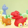 thumbnail image 4 of OUSITAID 6Pcs Cartoon Dinosaur Pull-back Car Child Dinosaur Animal Model Car Toy Cartoon Dinosaur, 4 of 5