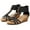 Black, variant on Wedge Sandals for Women Open Toe Casual Summer Roman High Heel Breathable Beach Sandals