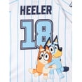 thumbnail image 5 of Bluey Bingo Mesh Baseball Jersey Athletic V-neck Button Down Shirt Infant to Little Kid, 5 of 5