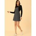 thumbnail image 3 of Disfraz de navidad PaMujer, CorrAjustable Por EnciDe Rodilla, Vestido General, FalCon Tirantes Gris Oscuro M, 3 of 6