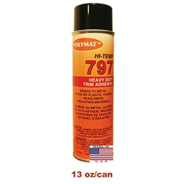 1 20oz Can (13oz net) Polymat 797 HiTemp Spray Glue Adhesive