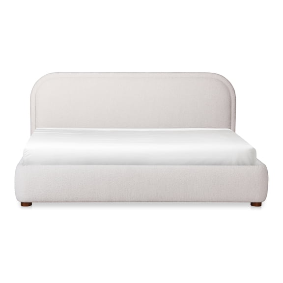 Moe's Home Collection Colin Fabric Queen Bed in Beige