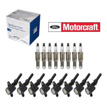 8 Spark Plugs & Coils FORD MOTORCRAFT PZT14F DG511 5.4 V8 MPN #SP546, C652