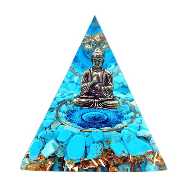 Curación de meditación de pirámide de cristal para regalos de estatuilla de decoración de arte de oficina en casa