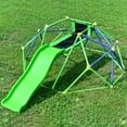 thumbnail image 3 of EUROCO 6 FT Dome Climber，Jungle Gym with Rust & UV Resistant Steel，4.6FT Wave Slide for Kids Outdoor Play Center, Supporting 800 lbs Rugged and Interesting Climbing Dome, 3 of 9