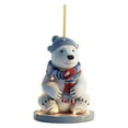 thumbnail image 2 of Christmas Tree Ornament Hanging 3D Acrylic Polar Bear Pendant for Holiday Enthusiasts Cute Festive, 2 of 7