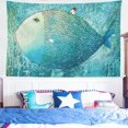 thumbnail image 3 of Tapestry Big Fish Little House para pared, 120 x 80 cm, microtela, 3 of 3