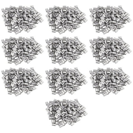 

M1.5 Wire Rope Aluminum Ferrule Crimp Wire Rope Chuck Aluminum Jacket 2000 Pieces