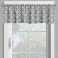 thumbnail image 2 of Ambesonne Geometric Window Valance, Twirl Spiral Tiles Vortex, 54" X 12", Charcoal Grey White, 2 of 5