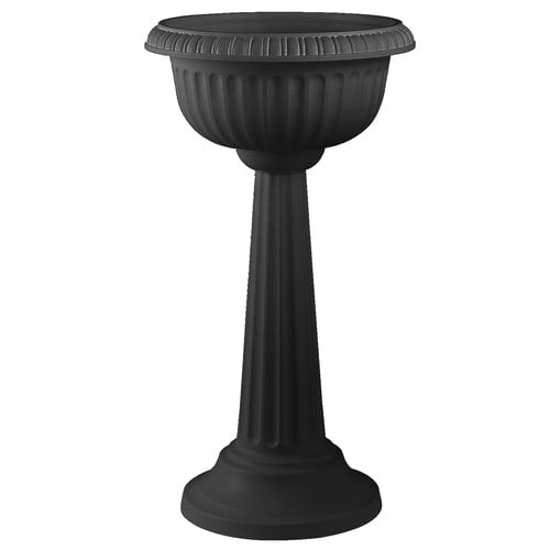 Astoria Grand Belgrace Pedestal Plastic Urn Planter by