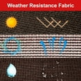 thumbnail image 6 of TKOOFN 6' x 50' Fence Privacy Screen, Mesh Windscreen Shade Cover for Garden Yard Balcony Patio, Brown, 6 of 10