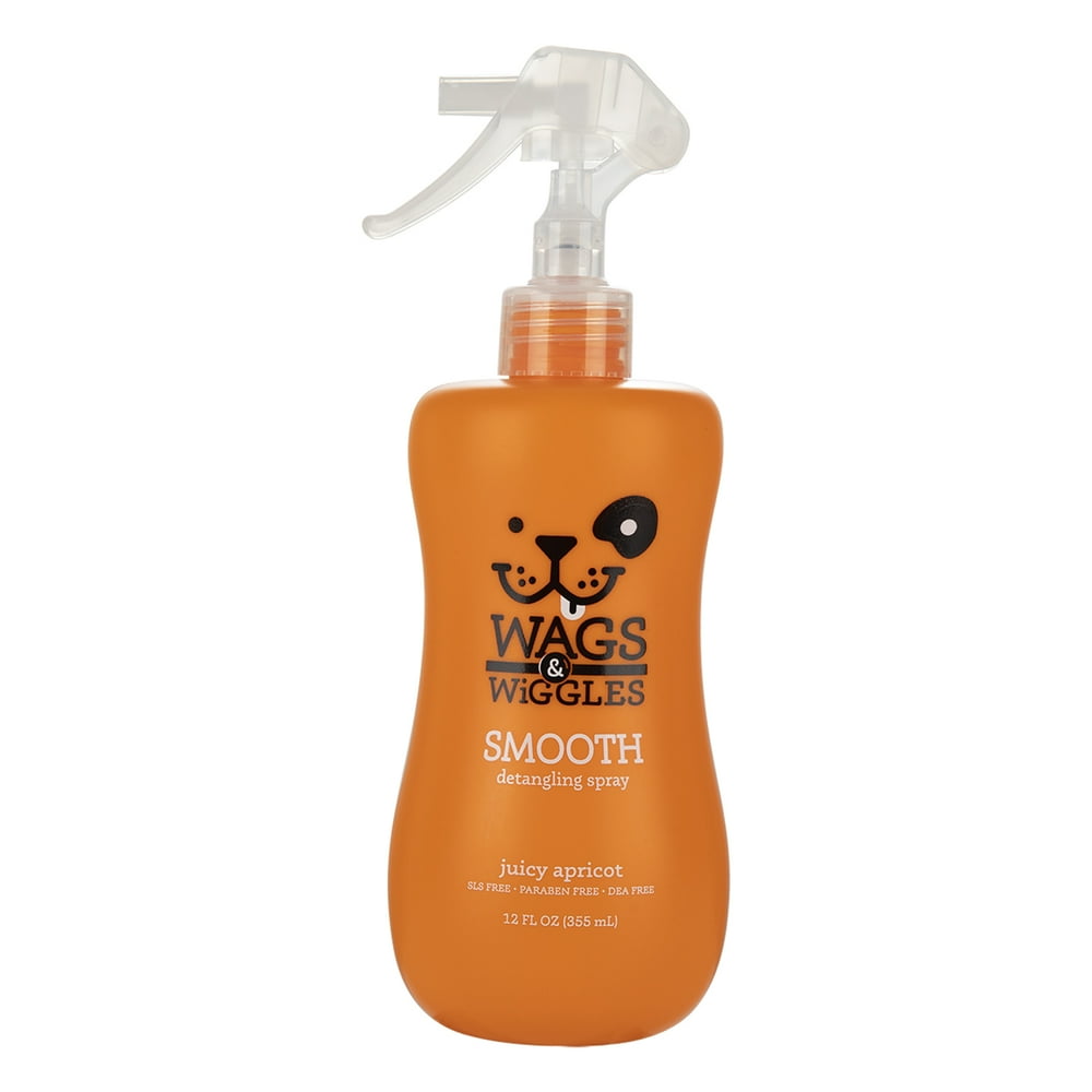 Wags & Wiggles Smooth Detangling Spray in Juicy Apricot,Dog Grooming