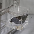 thumbnail image 6 of Gaderth Transparent Acrylic Bird Bath Box with Hook,Thickened Hanging Water Bath Tub Bird Supplies Shower Cage Accessory for Parrot Cockatiel Parakeet Large, 6 of 9