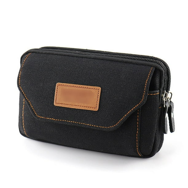 Bolso para teléfono móvil Apuakthei para hombre, con cinturón, funda para teléfono móvil, bolso de gran capacidad de 7"