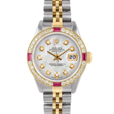 Rolex 6917 Ladies 26mm Datejust Wristwatch Mother of Pearl Diamond (3 Year Warranty)