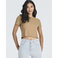 thumbnail image 2 of Real Essentials 4 Pack:Women's Lettuce Trim Ribbed Knit Short Sleeve Crop Tops Shirts Casual Summer Going Out T-Shirts, 2 of 6