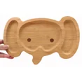 thumbnail image 4 of Bamboo Elephant Face Food Plate For Snacks Appetizer 4914, 4 of 6