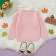 thumbnail image 4 of Wuxian Girls Boys Halloween Sweaters Casual Classic Crewneck Pumpkin Embroidery Knited Top Long Sleeve Pullovers For Toddlers Soft Comfortable Fall Winter Basic Warm Outwear,4-5 Years, 4 of 4
