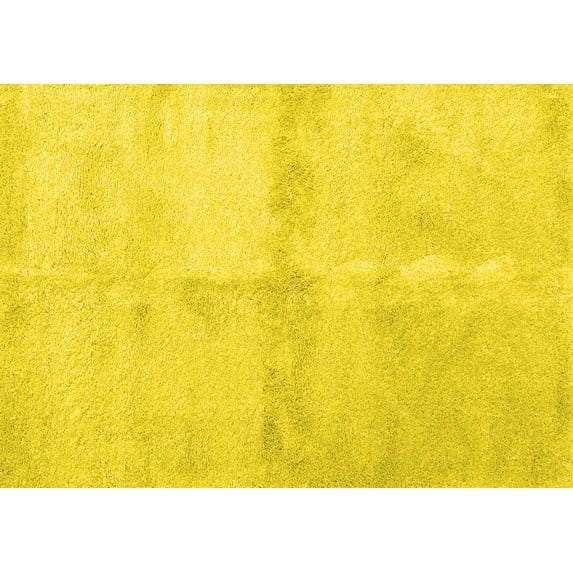 Ahgly Company Indoor Rectangle Abstract Yellow Contemporary Area Rugs, 2' x 4'