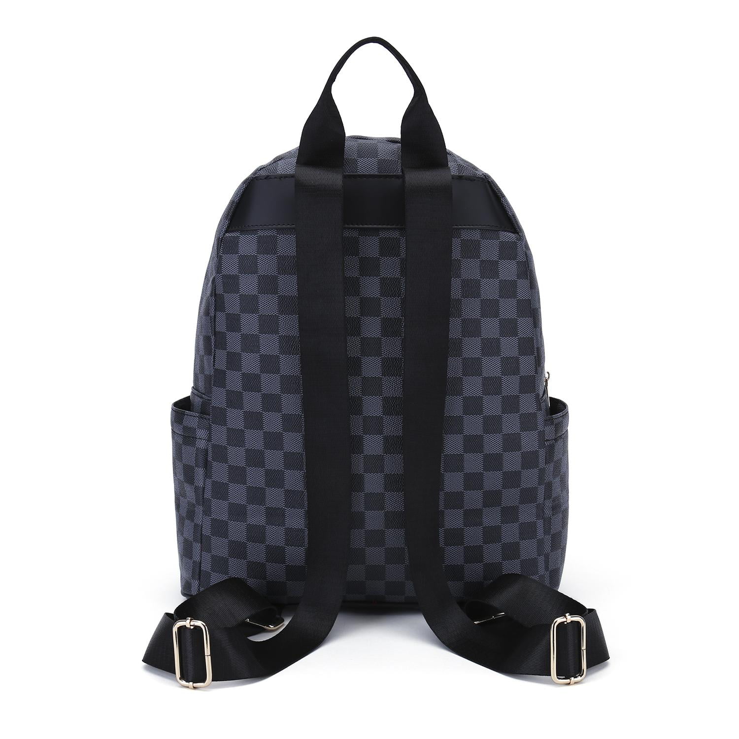Men Checkered Graphic Large Capacity Backpack