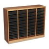 Safco Wood/Fiberboard E-Z Stor Sorter, 36 Sections, 40 x 11 3/4 x 32 1/2, Medium Oak