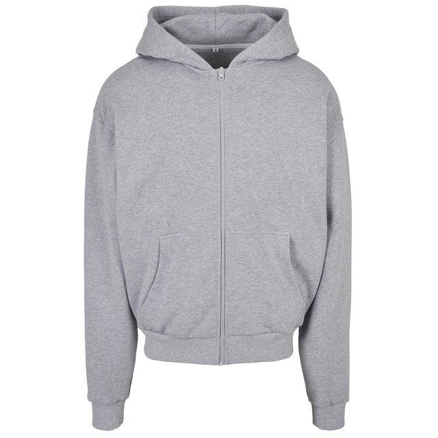 Build Your Brand - Sudadera con Cremallera para Hombre (Gris Jaspeado) Build Your Brand UTRW8517_heathergrey