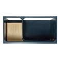 thumbnail image 6 of Ariel Hamlet 43 In. Right Offset Oval Sink Vanity With 1.5 In. Carrara White Countertop In Midnight Blue, 6 of 11