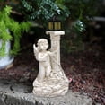 thumbnail image 4 of Almencla Angel Solar Garden Statue Angel Statue with Solar Light for Patio Porch Lawn Left, 4 of 8