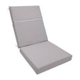 thumbnail image 1 of Cojín para silla de patio, cojín para mecedora, cómodo cojín de espuma de alta densidad. Gris claro, 1 of 9