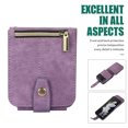 thumbnail image 3 of Dteck for Samsung Galaxy Z Flip4 Crossbody Wallet Case with Card Holder Zipper Pocket Lanyard Shoulder Strap, PU Leather Shockproof Protective Flip Cover for Galaxy Z Flip4 5G,Purple, 3 of 7