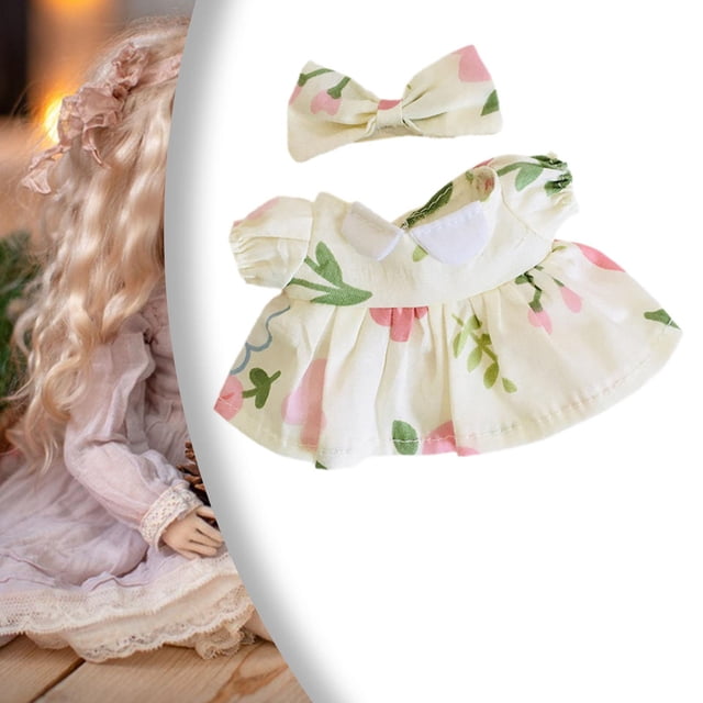 Ropa para muñecas de 17cm, bricolaje, accesorios para fotografías, accesorios para muñecos de peluche, disfraces, vestidos cómodos y elegantes, ropa Rosa
