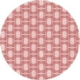 thumbnail image 1 of Ahgly Company Machine Washable Indoor Round Transitional Pink Area Rugs, 7' Round, 1 of 7