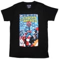 thumbnail image 1 of Marvel Comics  Adult Many Captain Americas Comic Cover T-Shirt, 1 of 1