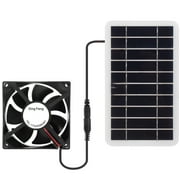Solar Panel Powered Fan | Mini Ventilator 30W Exhaust Fan | Outdoor Ventilation Equipment for Greenhouse Motorhome House Chicken House