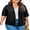 Black, variant on DOKOTOO Plus Size Cardigan for Women Summer Half Sleeve Cutout Cover Ups Open Front Cardigans Black L US12-14