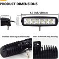 thumbnail image 2 of Luz de trabajo LED 12V 18W IP67, 2 of 5