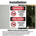 thumbnail image 3 of (2 Pack) No Swimming Pool Closed Chemicals Bilingual OSHA Danger Sign, 3 of 7