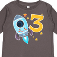 thumbnail image 4 of Inktastic Rocket Space ship Happy Third Birthday Boys or Girls Long Sleeve Toddler T-Shirt, 4 of 5