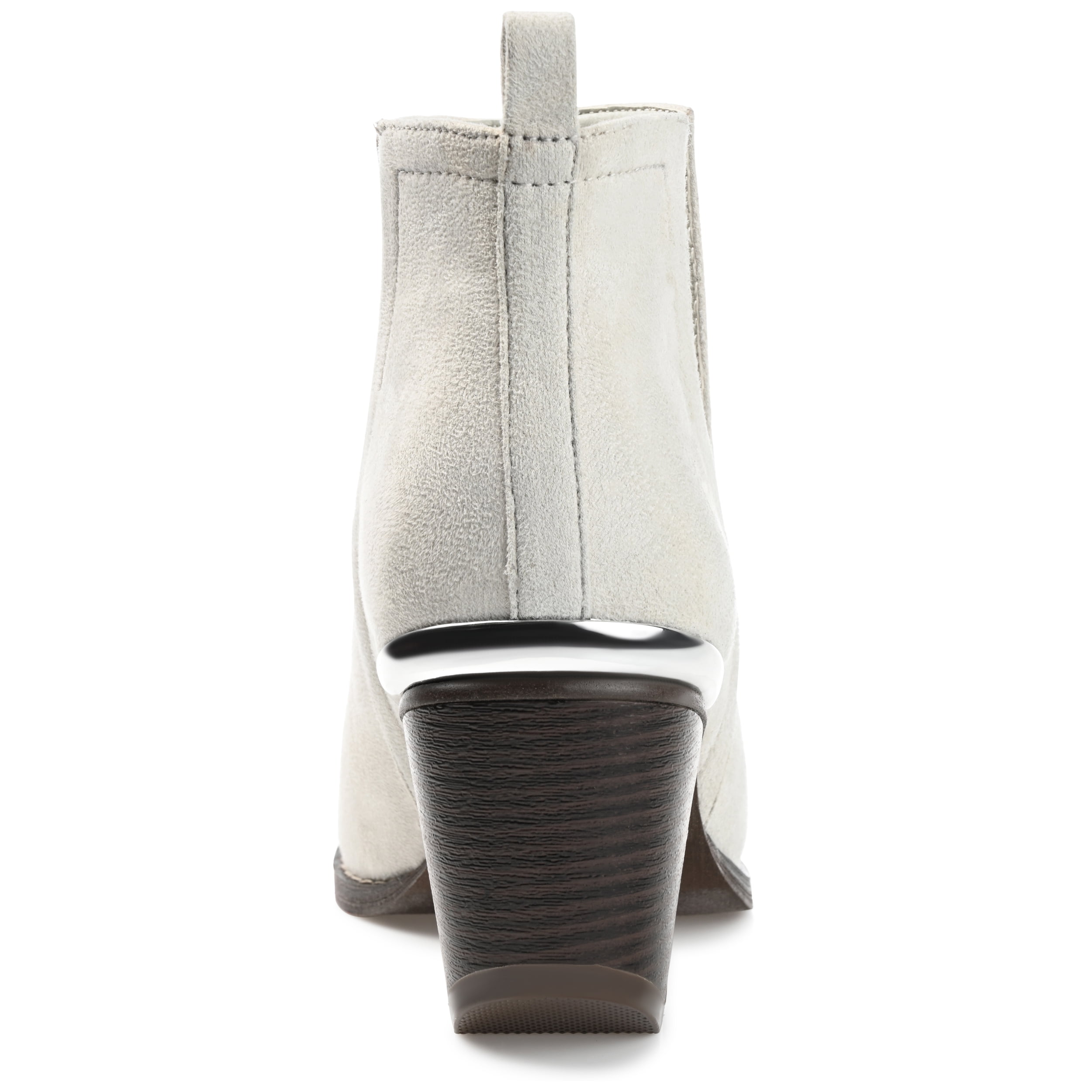 Journee Womens Issla Pull On Stacked Heel Booties, Widths Available