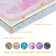 thumbnail image 4 of LOCHAS Soft Area Rugs Tie-dyed Print Shaggy Fluffy Carpets for Living Room Bedroom Nursery Kids Play Mat 4'x6', Pink, 4 of 7