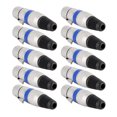 thumbnail image 3 of Adaptador de micrófono de audio, 10 piezas, conector XLR de 3 núcleos con forma de círculo azul, conector de audio de estética elegante, 3 of 9